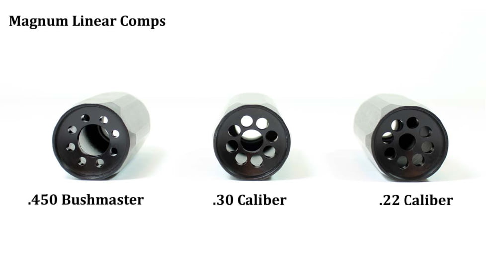 Kaw Valley Precision 2.25in Magnum Linear Compensator, .223 Caliber, 5.56mm, 1/2x28 Threads per Inch, Black, Small, KVP-MAG-2250