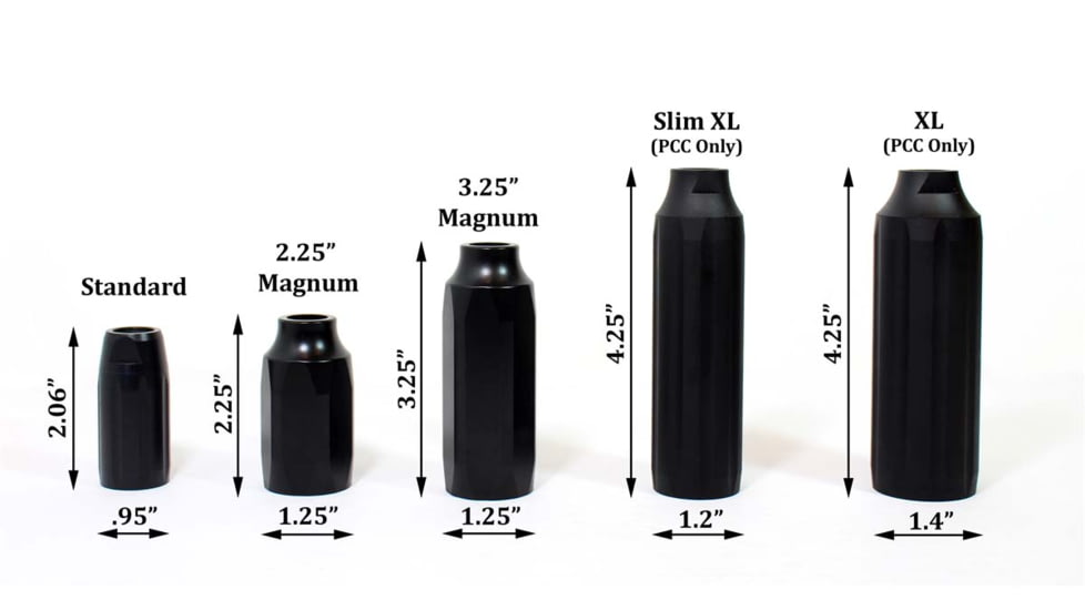 Kaw Valley Precision 2.25in Magnum Linear Compensator, .223 Caliber, 5.56mm, 1/2x28 Threads per Inch, Black, Small, KVP-MAG-2250