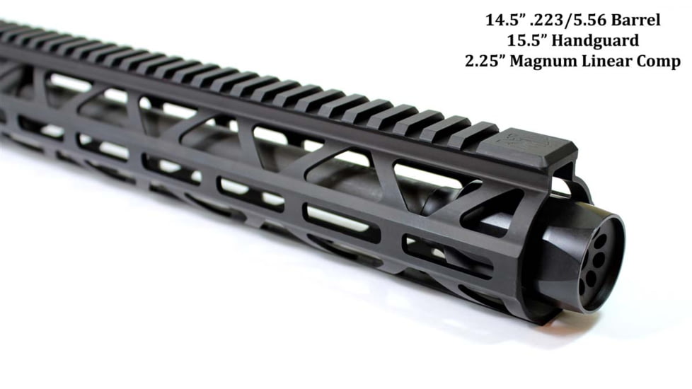 Kaw Valley Precision 2.25in Magnum Linear Compensator, .223 Caliber, 5.56mm, 1/2x28 Threads per Inch, Black, Small, KVP-MAG-2250