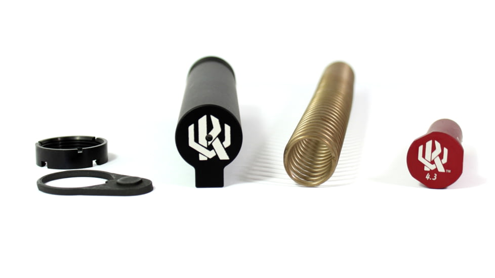 EDEMO Kaw Valley Precision 6 Position Mil-Spec Stock Completion Kit w/ 4.3 oz Buffer, Multi, Medium, KVP-MilspecKit-4.3, EDEMO1