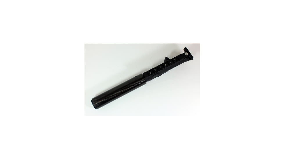 Kaw Valley Precision Carbon Fiber 9mm Complete Barrel Upper Receiver, 4.5in Barrel, 7.25in CF Handguard, XL Linear Compensator, Black, Medium, KVP-CF9-4XLLC