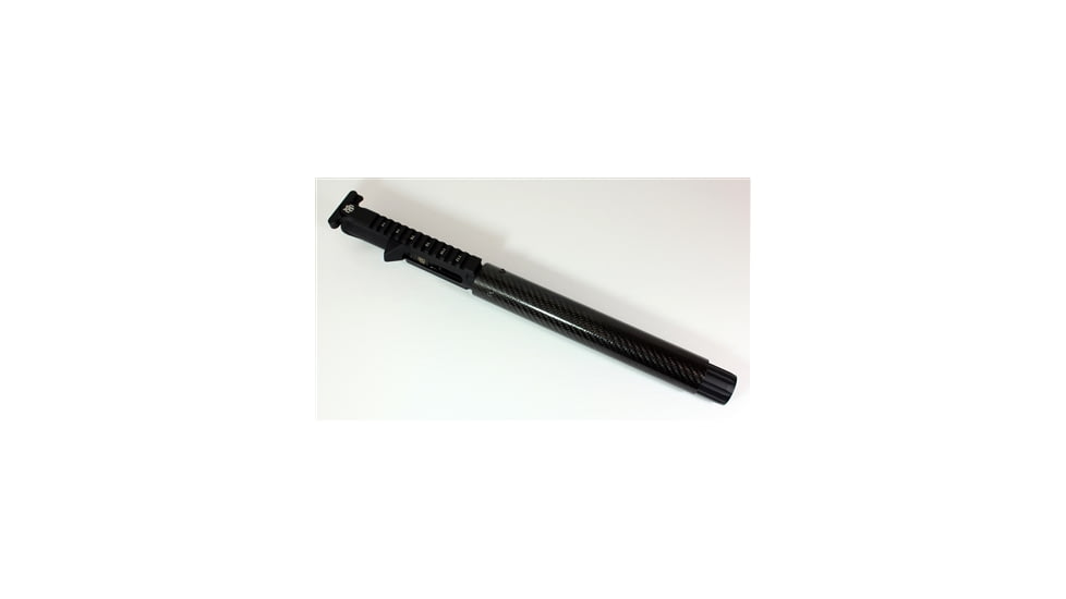 Kaw Valley Precision Carbon Fiber 9mm Complete Barrel Upper Receiver, 8.5in Barrel, 10.25in CF Handguard, XL Linear Compensator, Black, Medium, KVP-CF9-8XLLC