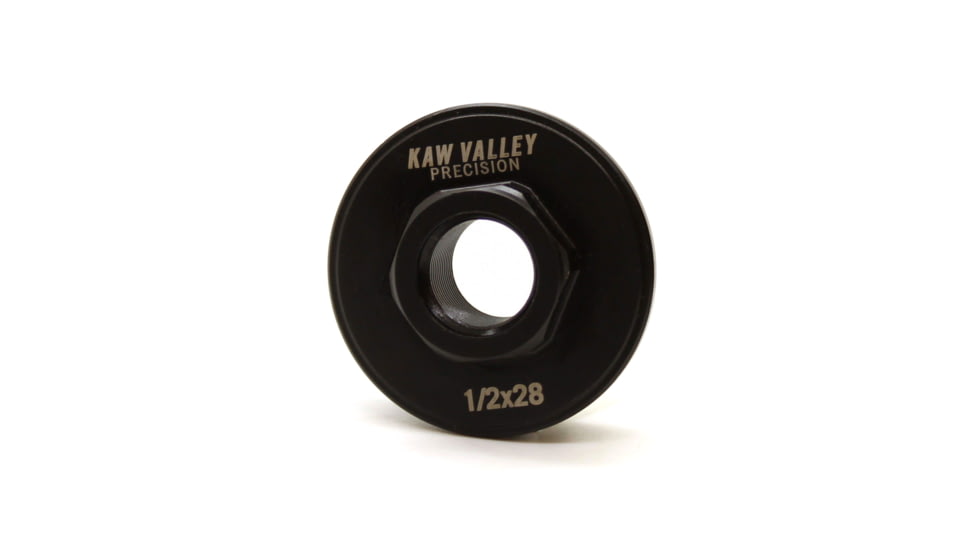 Kaw Valley Precision Direct Thread Hub Mount, 1/2x28, Black, Small, KVP-HUB-DT-01