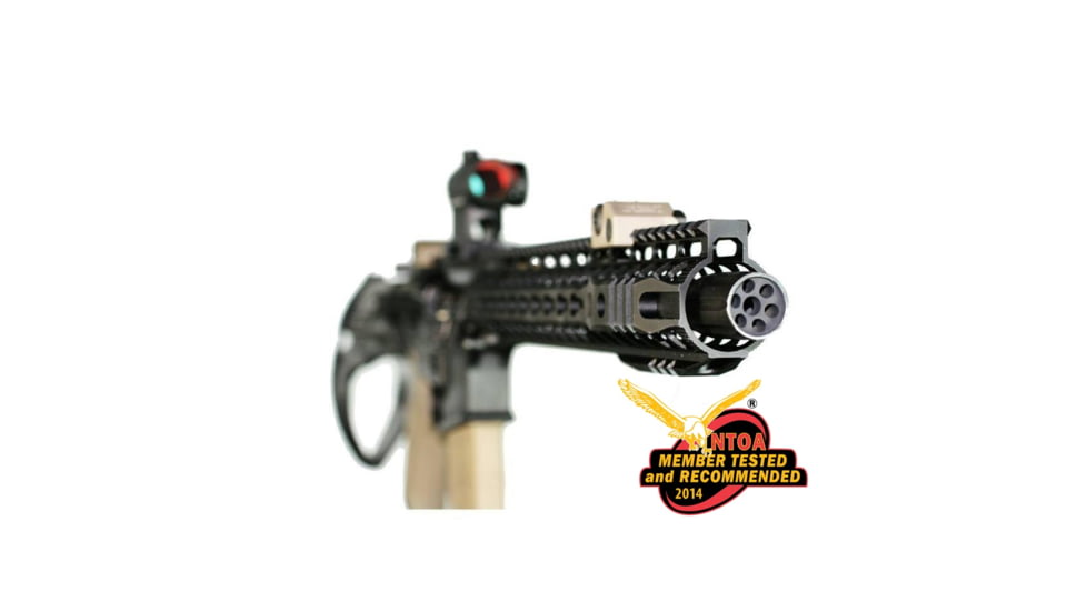 Kaw Valley Precision Linear Compensator, .40 S&amp;W, 9/16x24 Threads per Inch, Black, Small, KVP-LINEAR-BLK-9/16X24