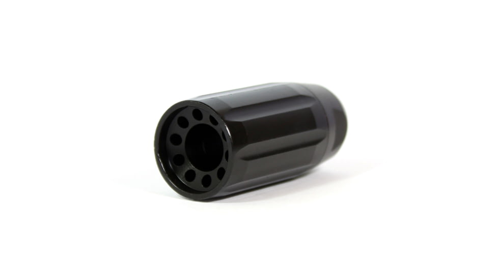Kaw Valley Precision Linear Compensator, 9mm Caliber, M13.5x1 LH Threads per Inch, Black, Small, BLK-LINEAR-M13.5X1-LH
