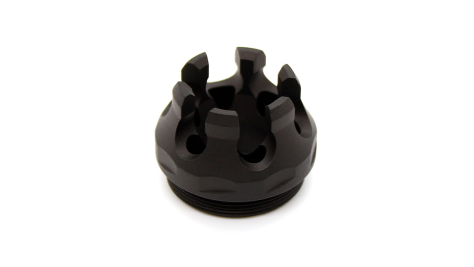 Kaw Valley Precision Mach Flash Hider End Cap, 1/8X28 Threads per Inch, Black, Small, KVP-MACH-EC-FH