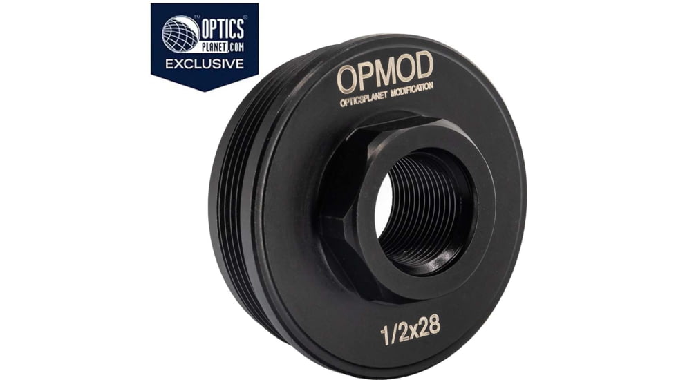 Kaw Valley Precision OPMOD Direct Thread Hub Mount, 1/2x28, Black, .46 Caliber and Under, KVP-OPMOD-HUB-01