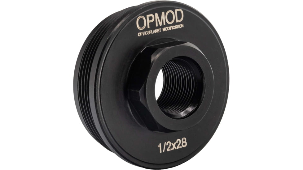 Kaw Valley Precision OPMOD Direct Thread Hub Mount, 1/2x28, Black, .46 Caliber and Under, KVP-OPMOD-HUB-01