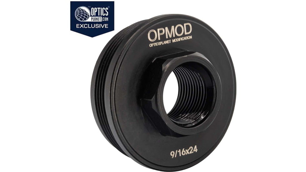 Kaw Valley Precision OPMOD Direct Thread Hub Mount, 9/16x24, Black, .46 Caliber and Under, KVP-OPMOD-HUB-03