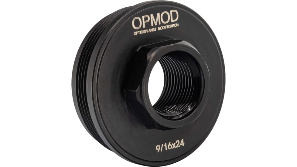 Kaw Valley Precision OPMOD Direct Thread Hub Mount, 9/16x24, Black, .46 Caliber and Under, KVP-OPMOD-HUB-03