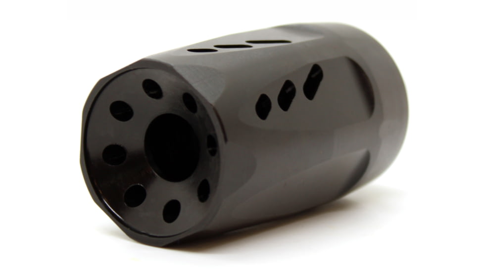 Kaw Valley Precision OPMOD Mega Hybrid-K Linear Compensator, 1/2x28, Black, .46 Caliber and Under, KVP-OPMOD-MEGA-01