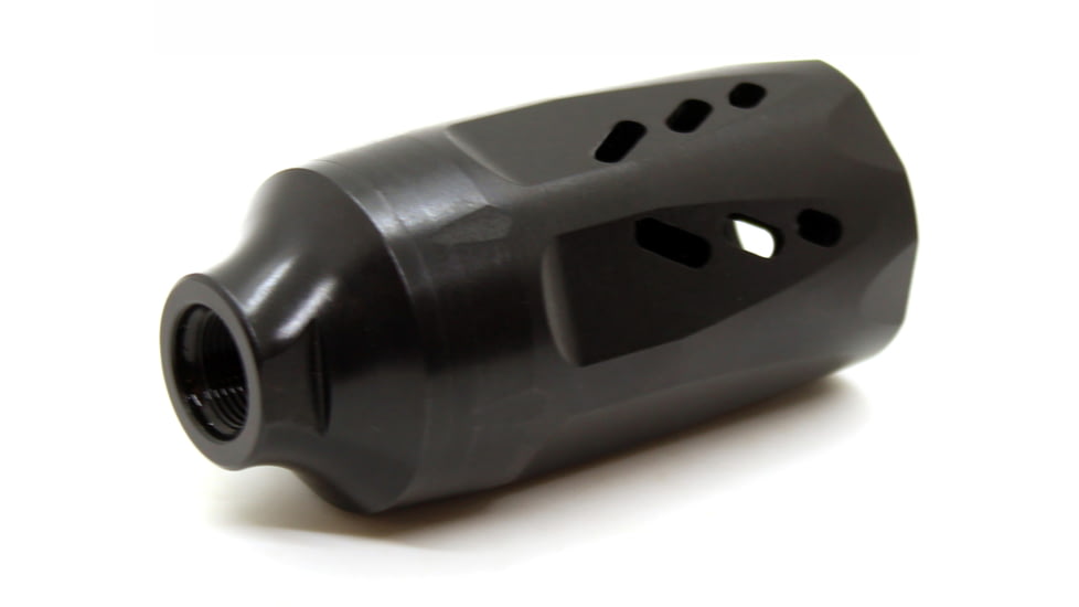 Kaw Valley Precision OPMOD Mega Hybrid-K Linear Compensator, 1/2x28, Black, .46 Caliber and Under, KVP-OPMOD-MEGA-01