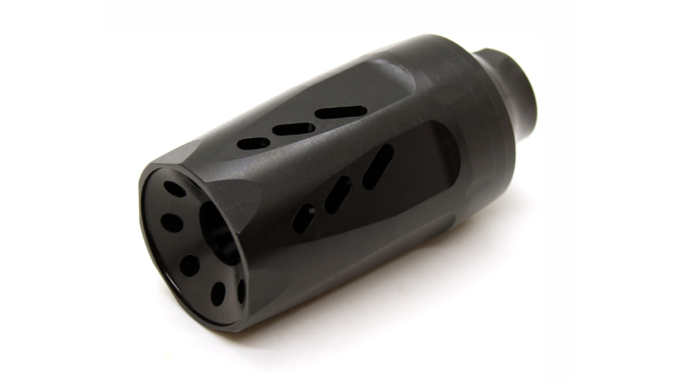 Kaw Valley Precision OPMOD Mega Hybrid-K Linear Compensator, 1/2x28, Black, .46 Caliber and Under, KVP-OPMOD-MEGA-01