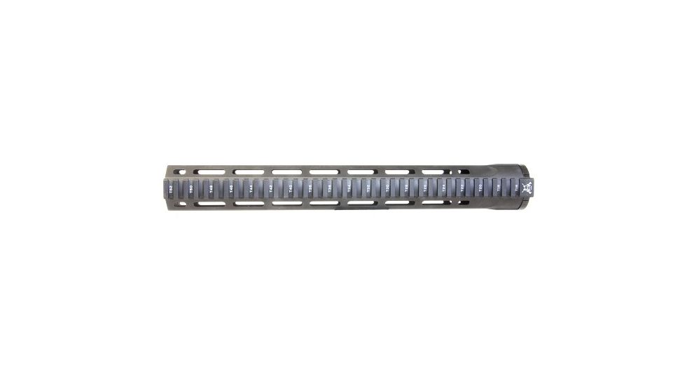 KE Arms 7-SIDED-R Freefloat Rail System, M-LOK, 15 inch, 6061-T6 Aluminum, Black 1-50-03-041