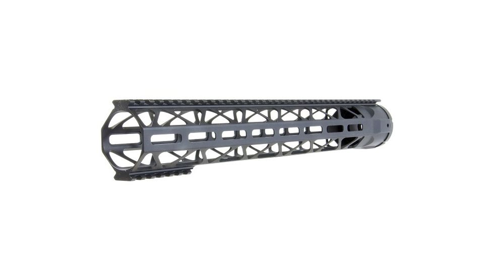 KE Arms DELTA-R Freefloat Rail System, M-LOK, 15 inch, 6061-T6 Aluminum, Black 1-50-03-040