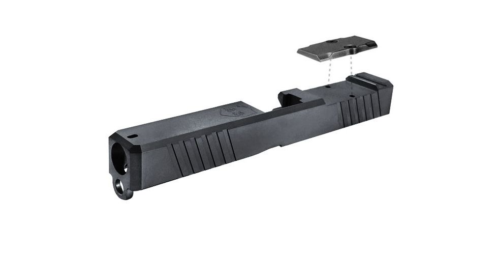 KE Arms KE17 Bravo Slide, Trijicon RMR Cut, Glock 17 Gen3, Black Melonite 1-50-23-003-RMR