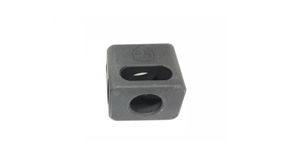 KE Arms Single Port Carry Compensator, 0.259 inch Short Threads, 1/2-28 TPI, 7075 Aluminum, Black 1-50-27-003