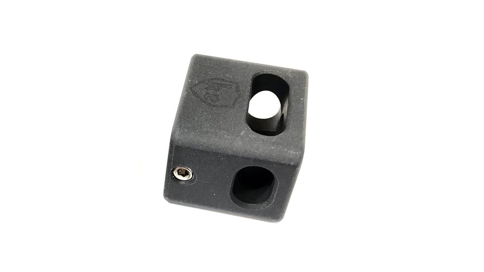KE Arms Single Port Carry Compensator, 0.259 inch Short Threads, 1/2-28 TPI, 7075 Aluminum, Black 1-50-27-003