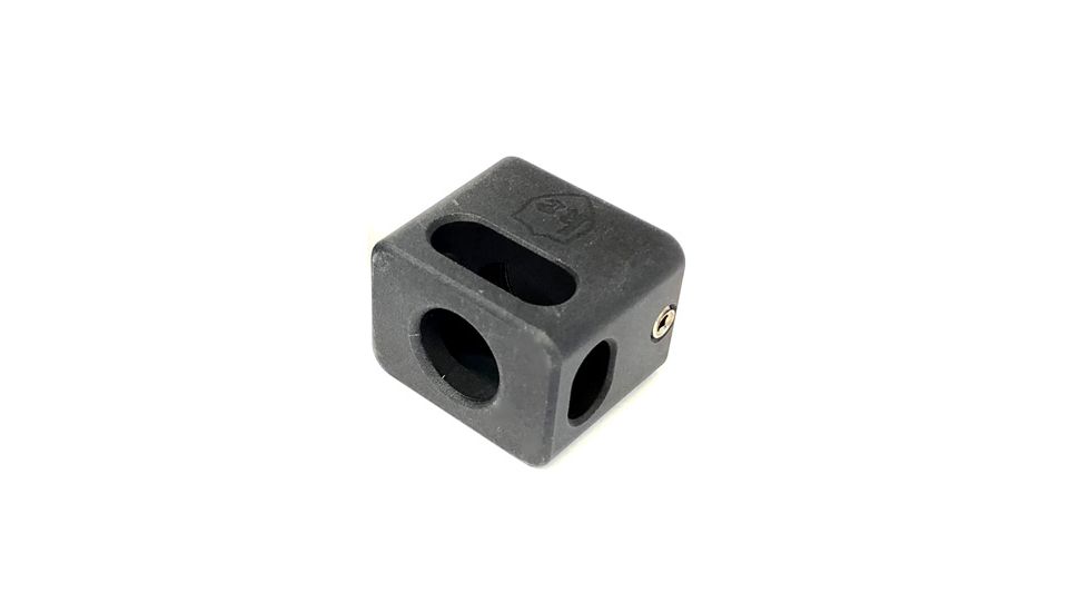 KE Arms Single Port Carry Compensator, 0.259 inch Short Threads, 1/2-28 TPI, 7075 Aluminum, Black 1-50-27-003