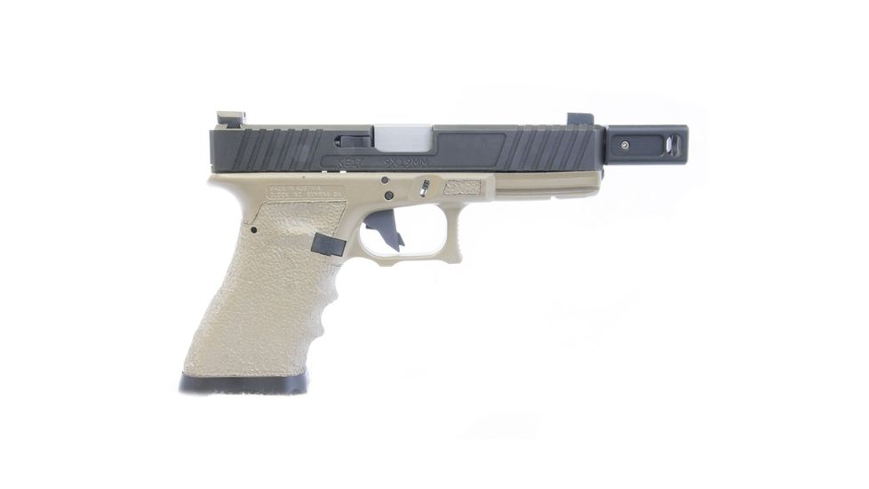 KE Arms Two Port Enhanced Compensator, 0.51 inch Long Threads, 1/2-28 TPI, 7075 Aluminum, Black 1-50-27-002