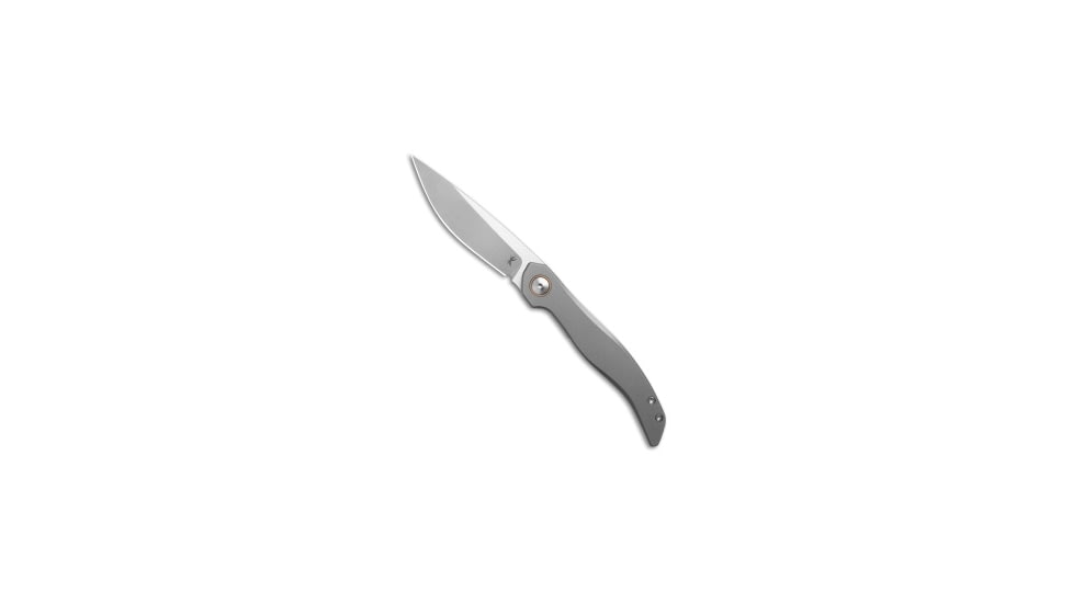 Keanison Knives Keanison Knives Fido Liner Lock Knife Titanium 3" Satin *DISCOUNT*, Gray, Bohler M390, adult, BHQ-222295