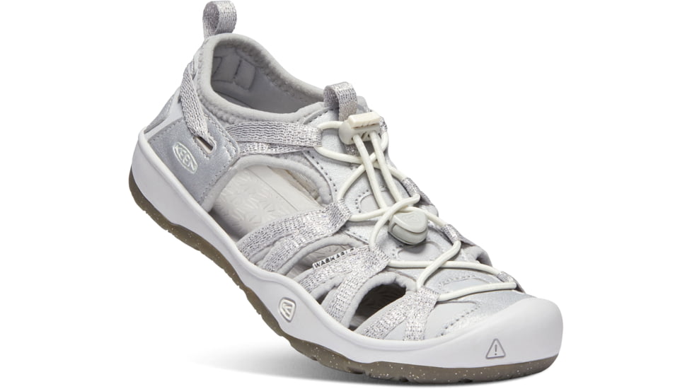 KEEN Big Kids Moxie Sandals, Silver, 5, 1018360-900-5