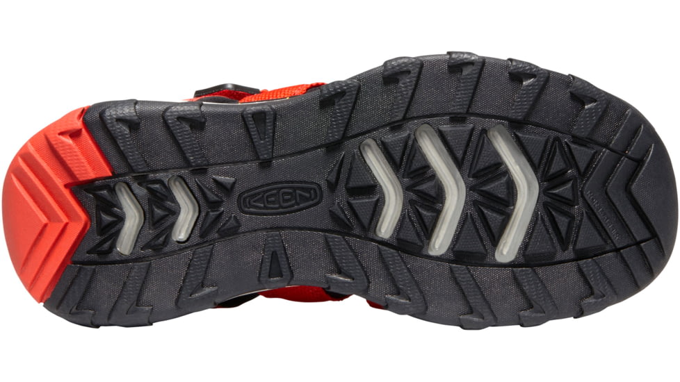 KEEN Big Kids Newport Neo H2 Sandals, Fiery Red/Golden Rod, 1, 1020607-600-1
