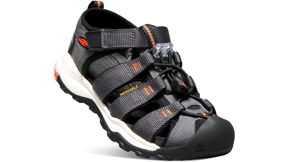 KEEN Big Kids Newport Neo H2 Sandals, Magnet/Spicy Orange, 1, 1018426-1-1