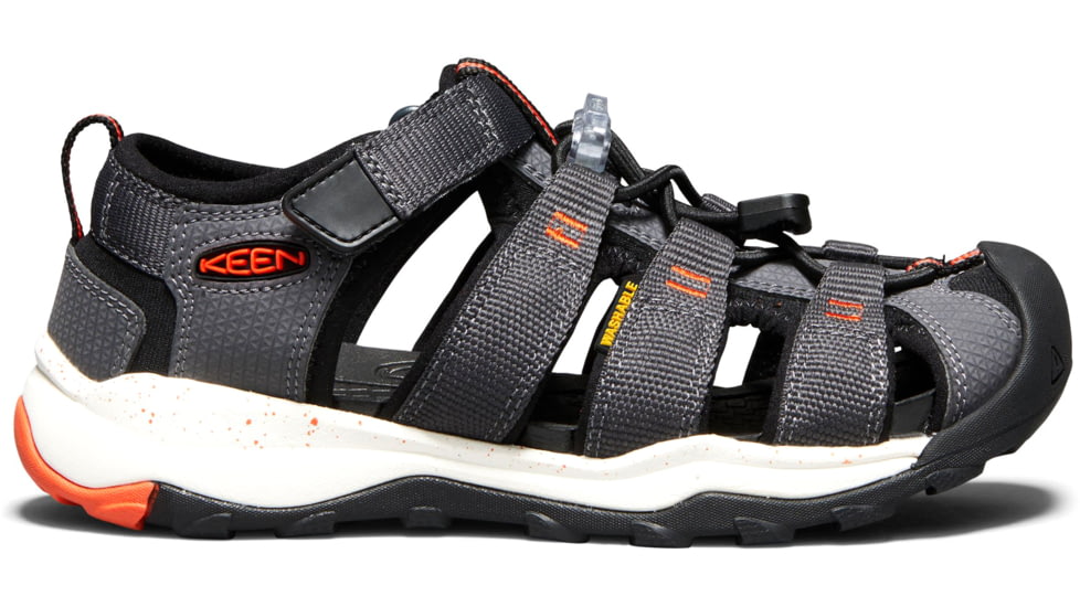 KEEN Big Kids Newport Neo H2 Sandals, Magnet/Spicy Orange, 1, 1018426-1-1