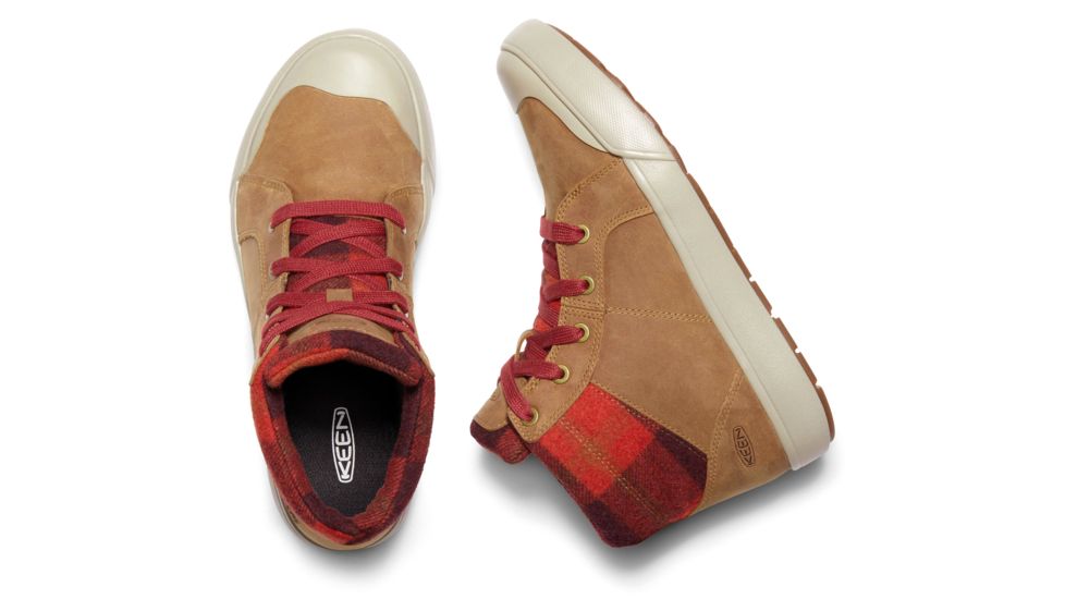 KEEN Elena Mid Casual Boots - Womens, Thrush/Plaid, Medium, 8.5, 1022033-202-8.5