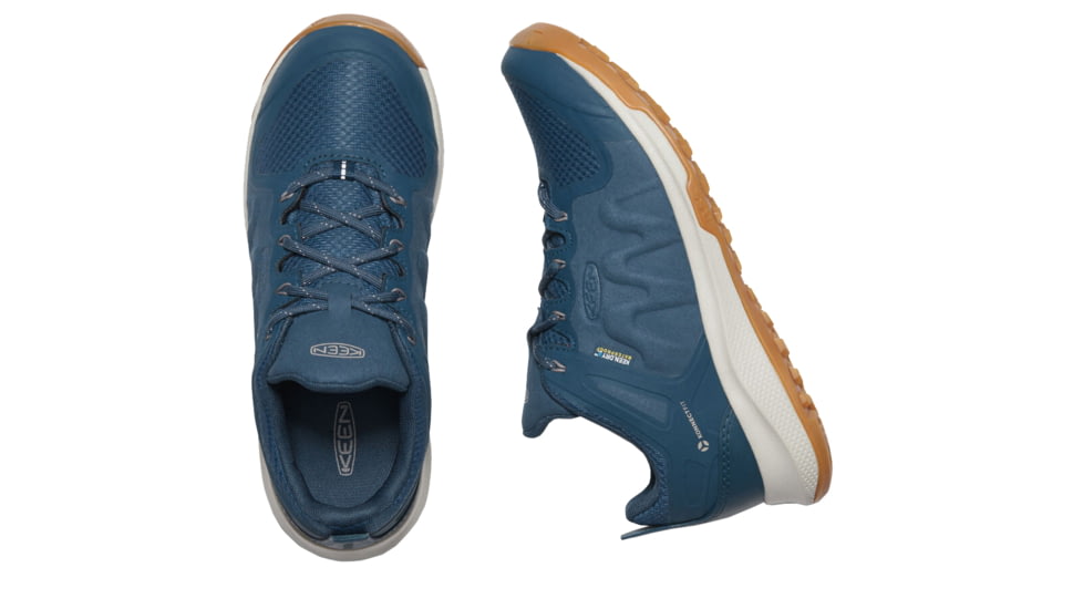 KEEN Explore Waterproof Hiking Boots - Women's, Majolica Blue/Satellite, Medium, 8, 1022024-402-8