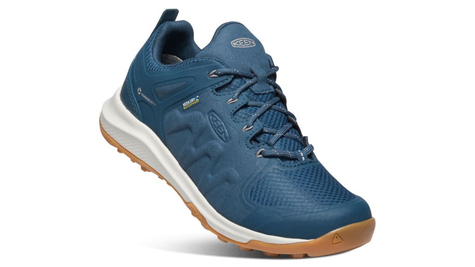 KEEN Explore Waterproof Hiking Boots - Womens, Majolica Blue/Satellite, Medium, 6, 1022024-402-6