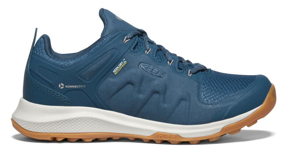KEEN Explore Waterproof Hiking Boots - Womens, Majolica Blue/Satellite, Medium, 6, 1022024-402-6