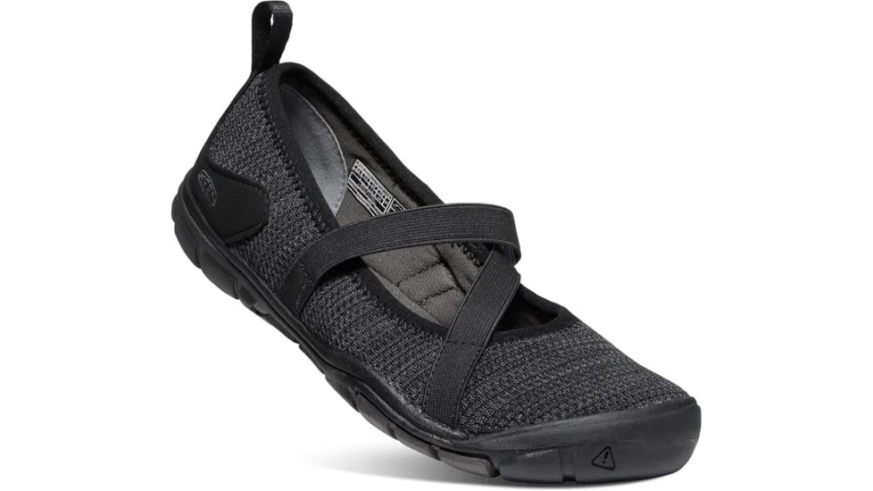 KEEN Hush Knit Mary Jane Shoes - Womens, Black/Raven, 5.5, 1020375-1-5.5