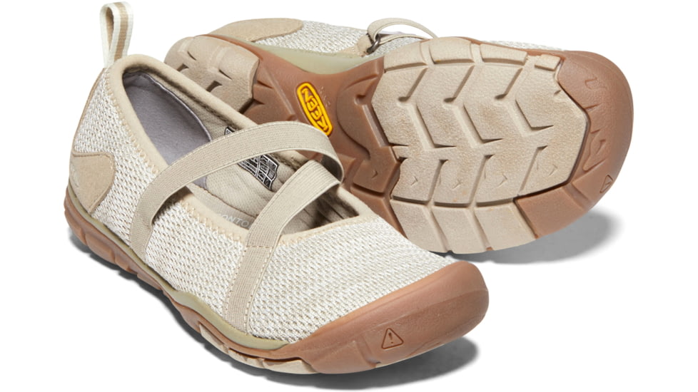 KEEN Hush Knit Mary Jane Shoes - Womens, Plaza Taupe/Silver Birch, 5, 1020378-200-5