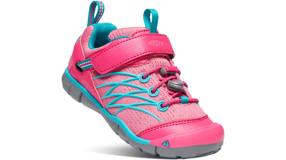 KEEN Little Kids Chandler CNX Sandals, Bright Pink/Lake Green, 8, 1020655-600-8