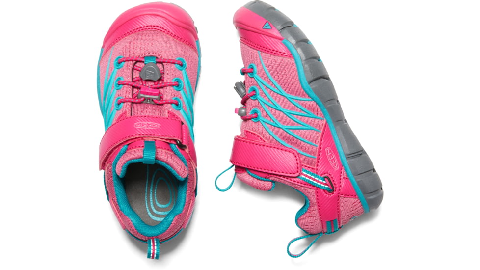 KEEN Little Kids Chandler CNX Sandals, Bright Pink/Lake Green, 8, 1020655-600-8