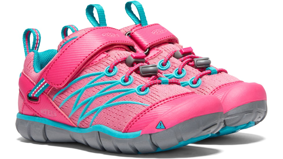 KEEN Little Kids Chandler CNX Sandals, Bright Pink/Lake Green, 8, 1020655-600-8