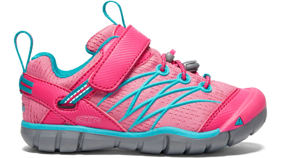 KEEN Little Kids Chandler CNX Sandals, Bright Pink/Lake Green, 8, 1020655-600-8