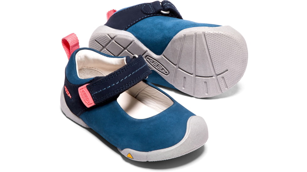 KEEN Pep Mary Jane Shoes - Kids, Dress Blues/Sugar Coral, 4, 1018462-400-4