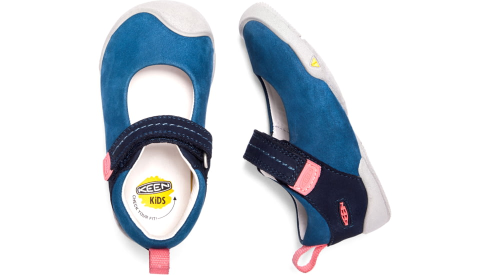 KEEN Pep Mary Jane Shoes - Kids, Dress Blues/Sugar Coral, 4, 1018462-400-4