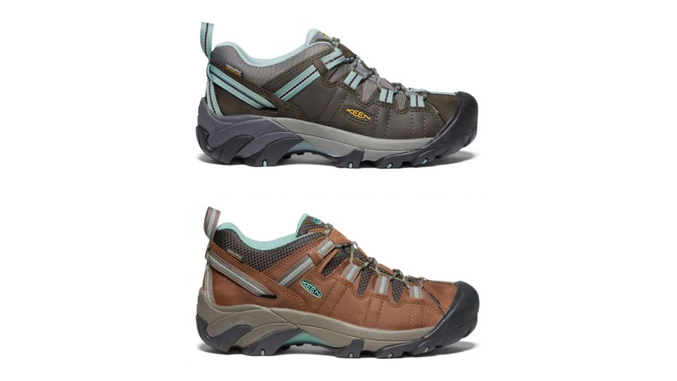 KEEN Targhee Ii Waterproof Hiking Boots - Womens, Black Olive/Mineral Blue, Dark Earth/Wasabi