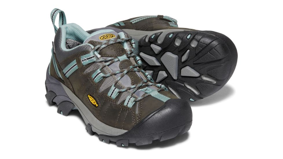 KEEN Targhee Ii Waterproof Hiking Boots - Women's, Black Olive/Mineral Blue, 7.5 US, 1012244-4-7.5