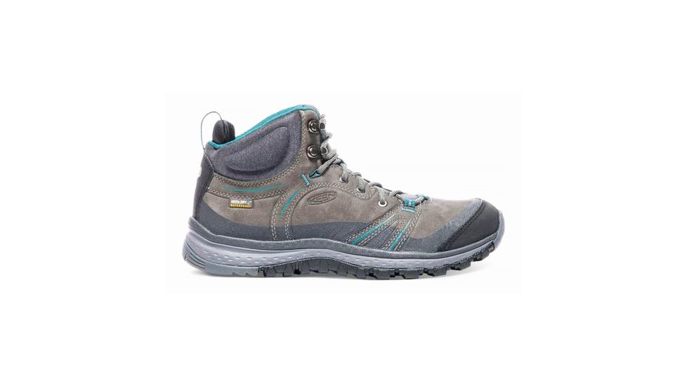 KEEN Terradora Leather Mid Waterproof Hiking Boots - Women's, Mushroom/Magnet, 7 US, 1017750-200-7