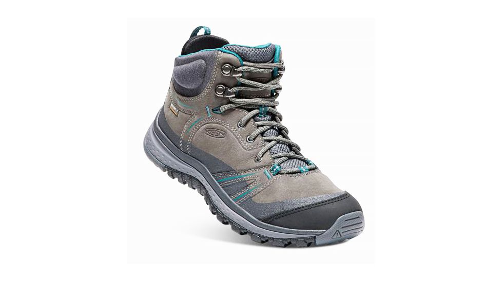 KEEN Terradora Leather Mid Waterproof Hiking Boots - Women's, Mushroom/Magnet, 9.5 US, 1017750-200-9.5