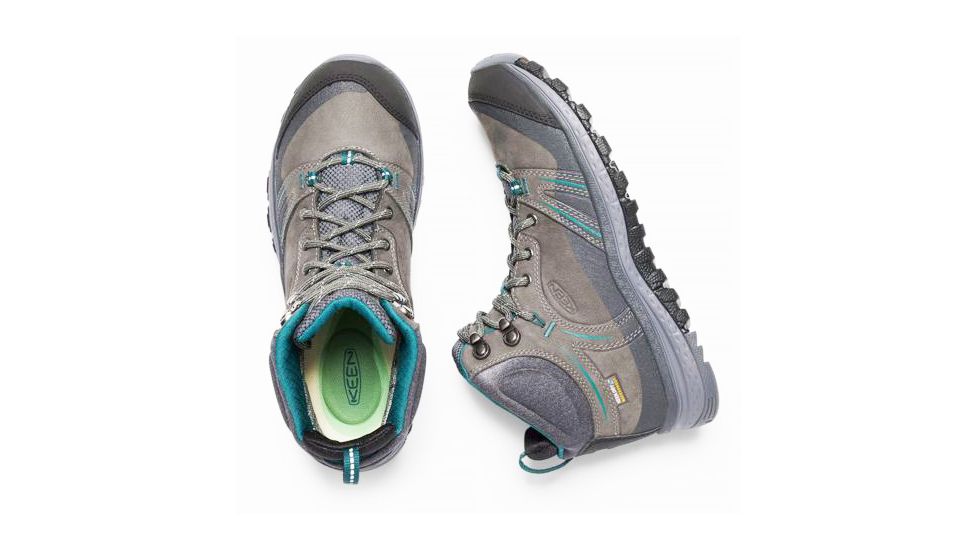 KEEN Terradora Leather Mid Waterproof Hiking Boots - Women's, Mushroom/Magnet, 9.5 US, 1017750-200-9.5