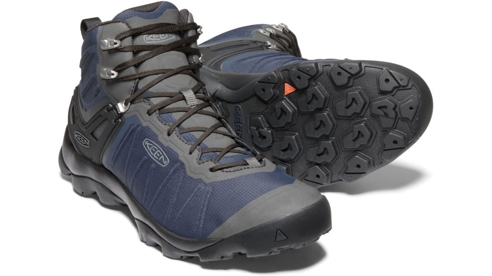 KEEN Venture Mid WP Shoes - Mens, Blue Nights/Raven, 12 US, 1021166-blueni/raven-12