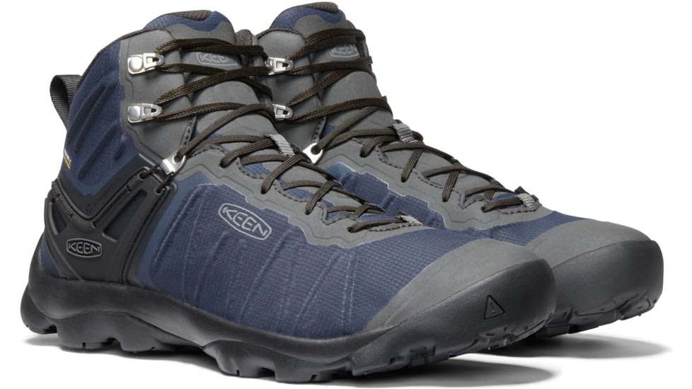 KEEN Venture Mid WP Shoes - Mens, Blue Nights/Raven, 12 US, 1021166-blueni/raven-12