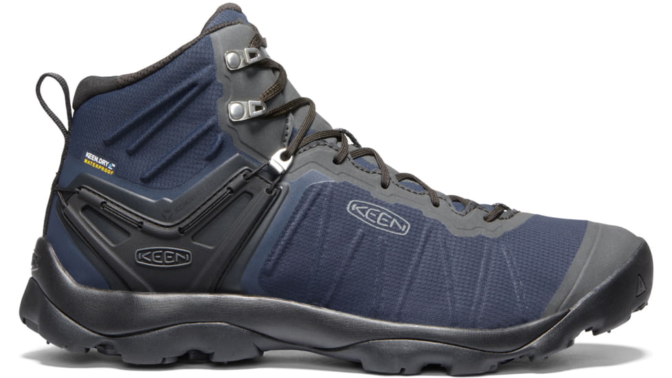KEEN Venture Mid WP Shoes - Mens, Blue Nights/Raven, 12 US, 1021166-blueni/raven-12