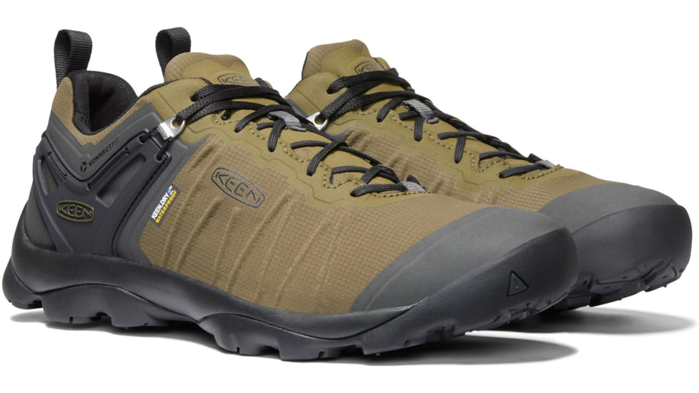 KEEN Venture WP Shoes - Mens, Dark Olive/Raven, 8.5 US, 1021169-do/raven-8.5